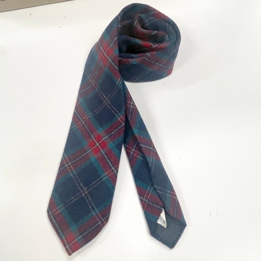 Vintage Pendleton 100% Virgin Wool Tartan Plaid Men's Necktie - Made in USA